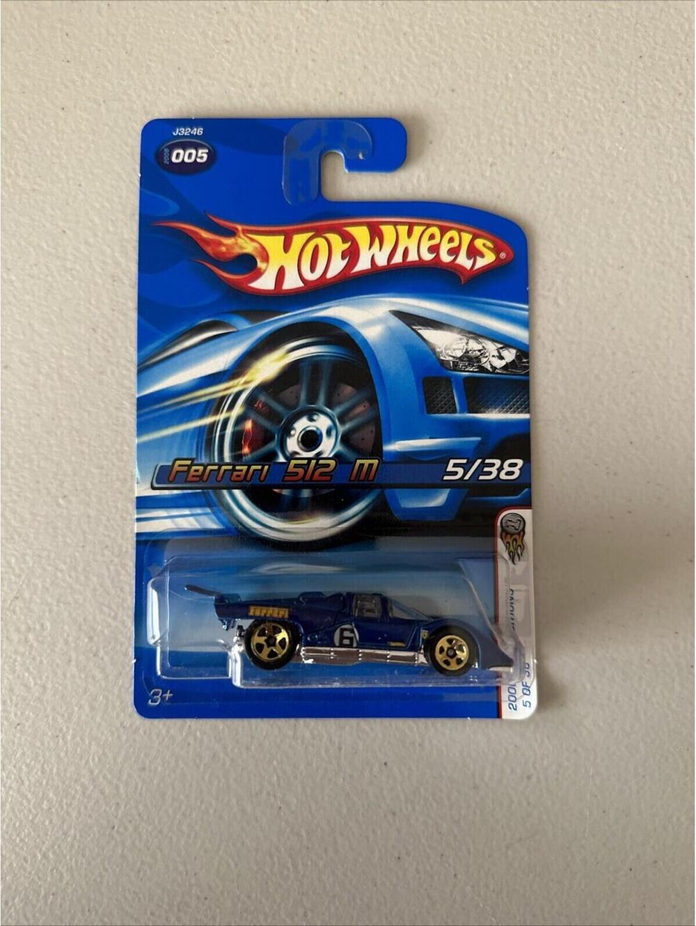 2006 Hot Wheels BLUE FERRARI 512 M Faster Than Ever FTE wheel